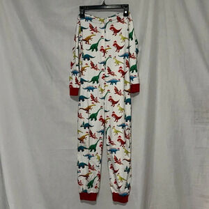 Christmas dinosaur print PatPat one piece pajamas size 6/7